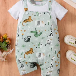 YK Infant Boys Printed Cotton Rompers-image-70
