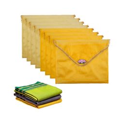 Aura Yellow Set of 6 Regular Multi-Utility Organisers-60