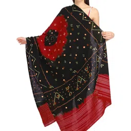 Exotic India Women Bandhani Embroidered Shawl-37