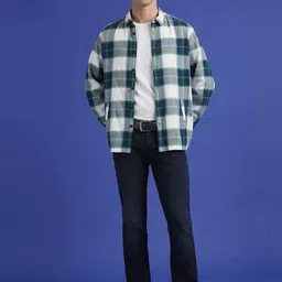 Pepe Jeans Men Tartan Checks Opaque Checked Casual Shirt-picture-6