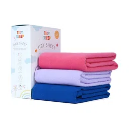 TIDY SLEEP Pink 3 Pieces Cotton Waterproof & Breathable Mattress Protectors-59