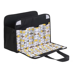 prettykrafts Yellow & Black Printed Reusable Multi-Utility Organisers-29