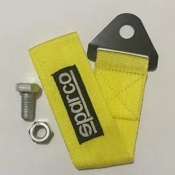 YELLOW SPARCO TOW BELT TOWING Universal Front Rear Strap Tow Hook Towing Belt 0.2 m Towing Cable-image-29