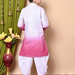 NFC CREATION Boys Embroidered Regular Thread Work Kurta with Patiala image 4