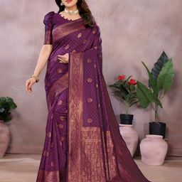 Vastravatika Ethnic Motifs Woven Design Zari Kanjeevaram Saree-picture-38