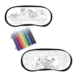 Indigifts Set Of 2 White & Black Reusable Magic Eyemask-image-1