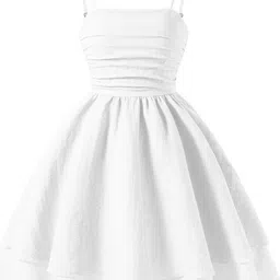 StyleCast x Revolte Kids-Girls Shoulder Straps Gathered or Pleated A-Line Midi Dress-33
