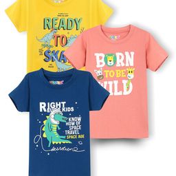 RASPY Boys 3 Printed Pure Cotton T-shirt-25