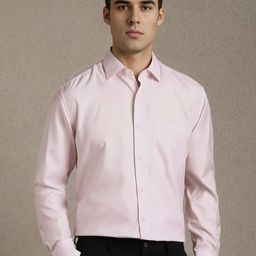 Luxure by Louis Philippe Long Sleeves Cotton Silk Formal Shirt-picture-38