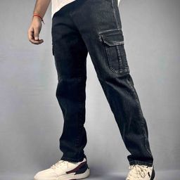 styzon Men Loose Fit Mid-Rise Stretchable Jeans-image-7
