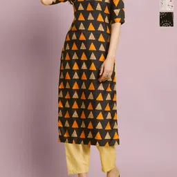 Anouk Rustic Women Pack Of 3 Ethnic Motifs Printed Straight Crepe Kurta-image-33