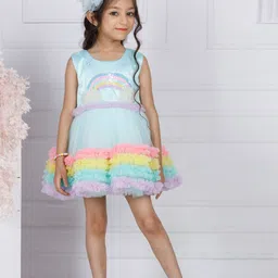 The Lush Affair Net A-Line Dress-image-77