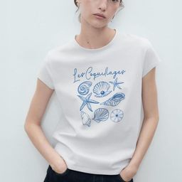 MANGO Conversational Printed Pure Cotton T-shirt-picture-14