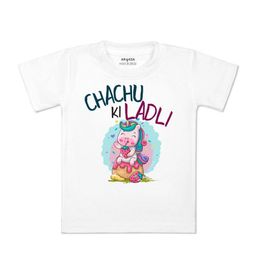 Arvesa Kids Printed V-Neck Applique T-shirt-image-86