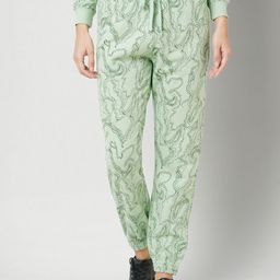 Kraus Jeans Women Printed High-Rise Slim Fit Joggers-image-86