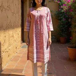 Rangita Women Floral Printed Festive Straight Kurta-picture-10