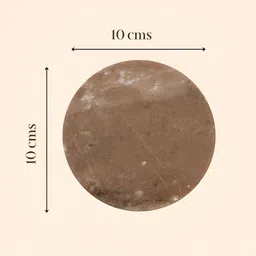Little Extra Set Of 4 Brown & White Printed Round Marble Coasters image 2