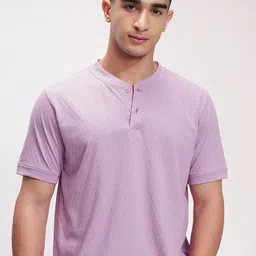 HIGHLANDER Men Solid Relaxed Fit T-shirt-picture-1
