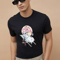 Fame Forever by Lifestyle Graphic Printed Round Neck Cotton Regular Fit T-Shirt-image-72