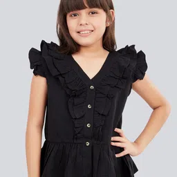 Olele Linen Peplum Top-picture-1