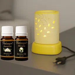 Pookiemoon Yellow Ceramic Electric Aroma Oil Diffuser 10ml-picture-25