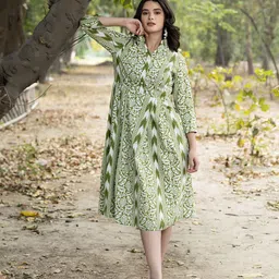 MABISH by Sonal Jain Women Center Box Pleat Midi Dress-image-89