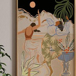 ASIAN MONK Single Piece Multicoloured Synthetic Wood Abstract Wall Paintings-52