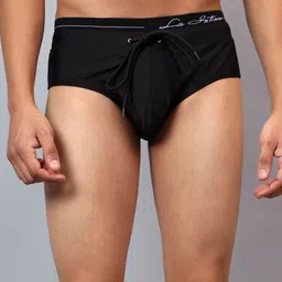 La Intimo Men Solid Mid-Rise Swim Briefs-image-47