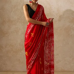 Moara Batik Printed Pure Cotton Saree-picture-51