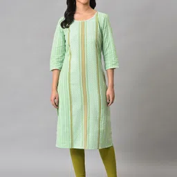 AURELIA Women Printed Thread Work Kurta-picture-27