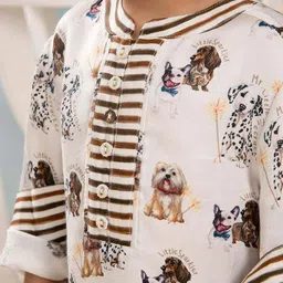 THE BABY TRUNK Boys Printed Kurta & Pyjamas Set image 2