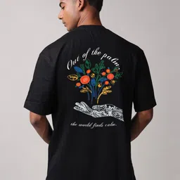 Mad Over Graphic Printed Drop-Shoulder Sleeves Oversized Tshirt-image-71