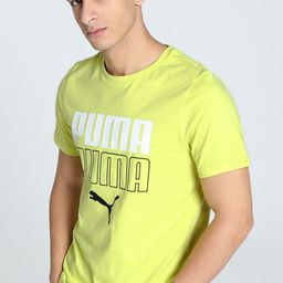 Puma Men Printed Cotton Slim Fit T-Shirt-image-34