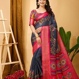 LeeliPeeri Designer Woven Design Zari Printed Saree-picture-4
