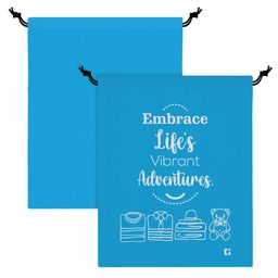 Kuber Industries Blue & White 2 Pieces Printed Regular Multi-Utility Organisers image 4