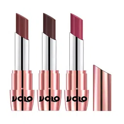 VOLO Set Of 3 Creme Matte Lipstick 3.5g Each - Coffee 634-Chocolate 635-Rose Pink 638-18