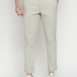 Basics Men Mid-Rise Slim Fit Chinos Trousers-image-96