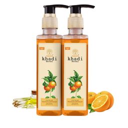 Vagads Set Of 2 Khadi Herbal Orange & Lemongrass Face Wash- 200 ml Each-22