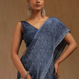 Soch Women Paisley Printed Pure Crepe Saree-picture-32