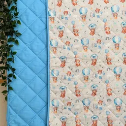 A Toddler Thing Blue Bear Pops Printed Mild Winter Cotton 300 GSM Single Bed Quilt-image-52