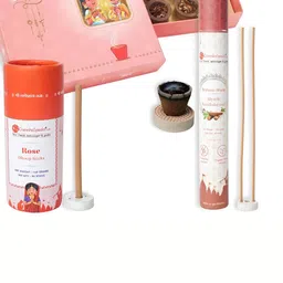 GaneshaSpeaks 15-Pcs Brown Wooden Dhoop Cup, Dhoop Stick & 40-Pcs Incense Stick-image-20