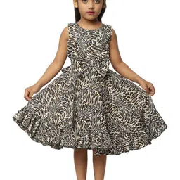 Shahina Fashion Baby Girls Animal Printed Midi Dress-picture-39
