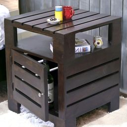 Ikiriya Black Harvey Sheesham Wood Contemporary Bedside Table-image-31
