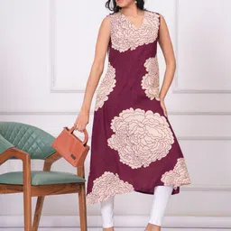 OH MI DIOS Women Floral Print V-Neck Kurtas-image-96