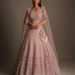 Chaashni by Maansi & Ketan Embellished Mirror Work Ready to Wear Lehenga Choli-picture-40