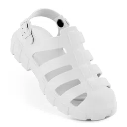 Hoppa Women White Open Toe Flats-picture-36