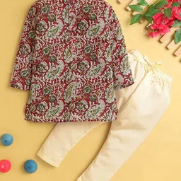 BAESD Boys Ethnic Motifs Printed Regular Kurta with Pyjamas-7