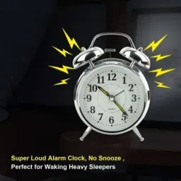 ag trade Analog Silver Clock image 3