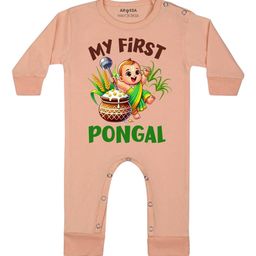 Arvesa My First Pongal Printed Bodysuit-58