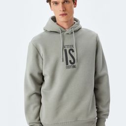 Koton Men Hooded Pullover Sweatshirt-picture-38